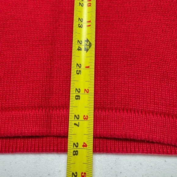 Eddie Bauer Sweater Mens XLT Tall Red Nordic Winter Colorful Festive Ski Outdoor - Picture 11 of 12